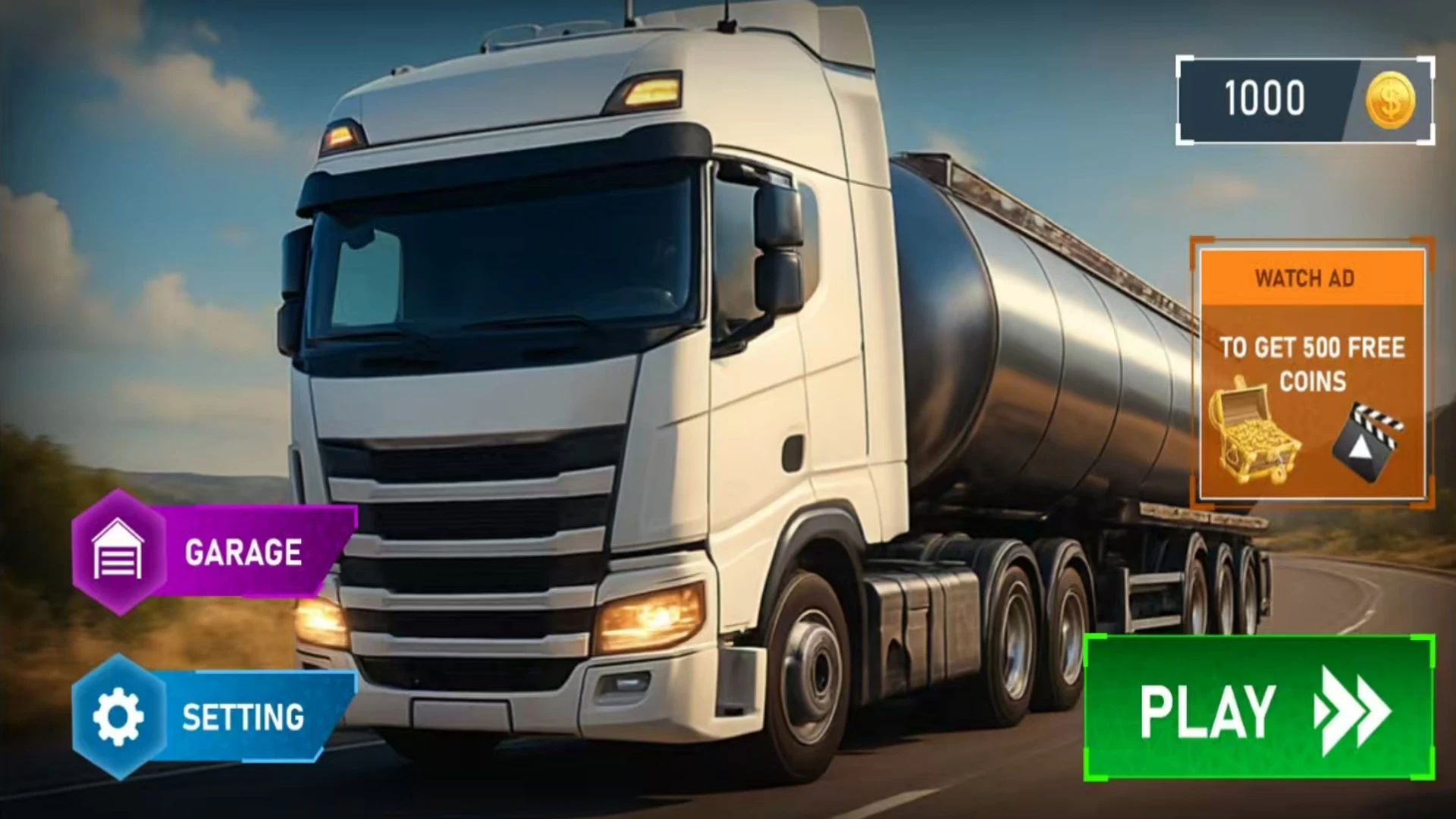 Oil Tanker Truck Parking Game screenshot