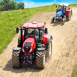 Symbol von Tractor Trolley Driving Cargo